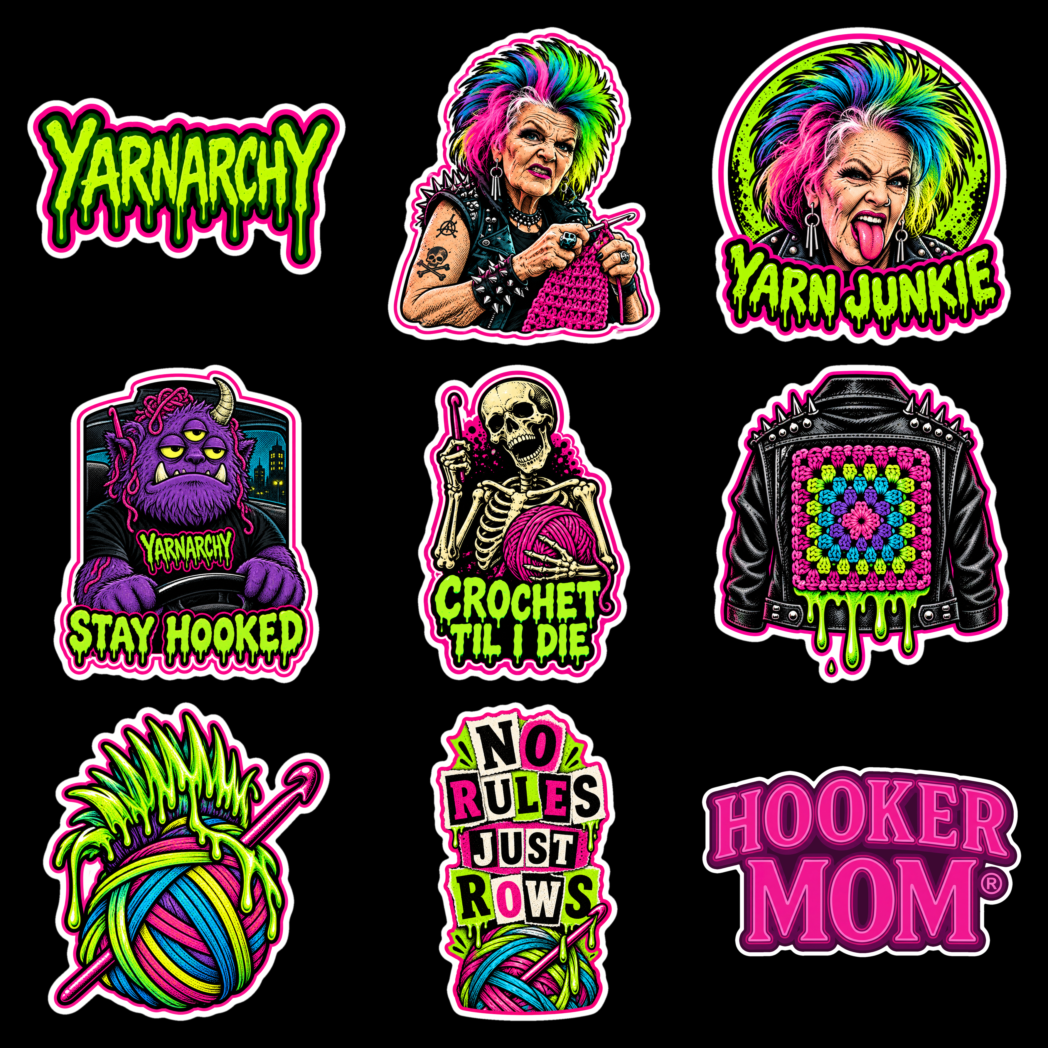 The Full Sheet - 9-Sticker Pack